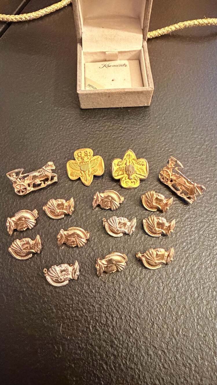 Vintage Assortment of Military Theme Pins